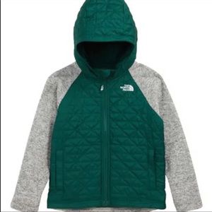 North face boys quilted fleece jacket